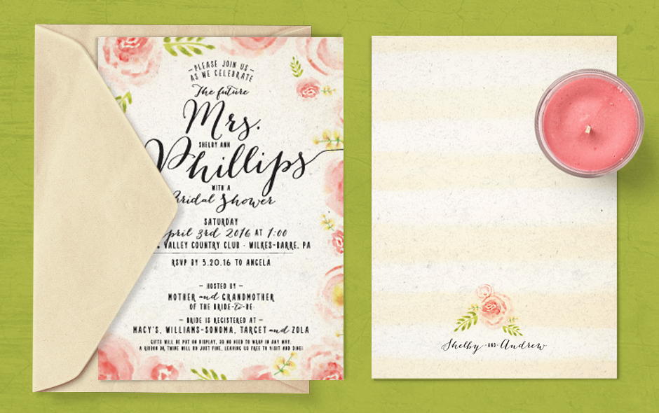 Watercolor Invitation